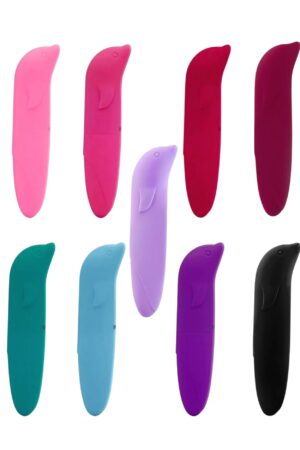 Vibrador Aveludado Golfinho Estimulador De Ponto G Mega Import