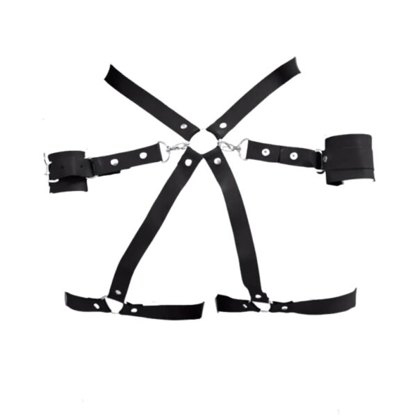 Harness Para Cintura Com Algemas Brasil Fetiche - Imagem 3